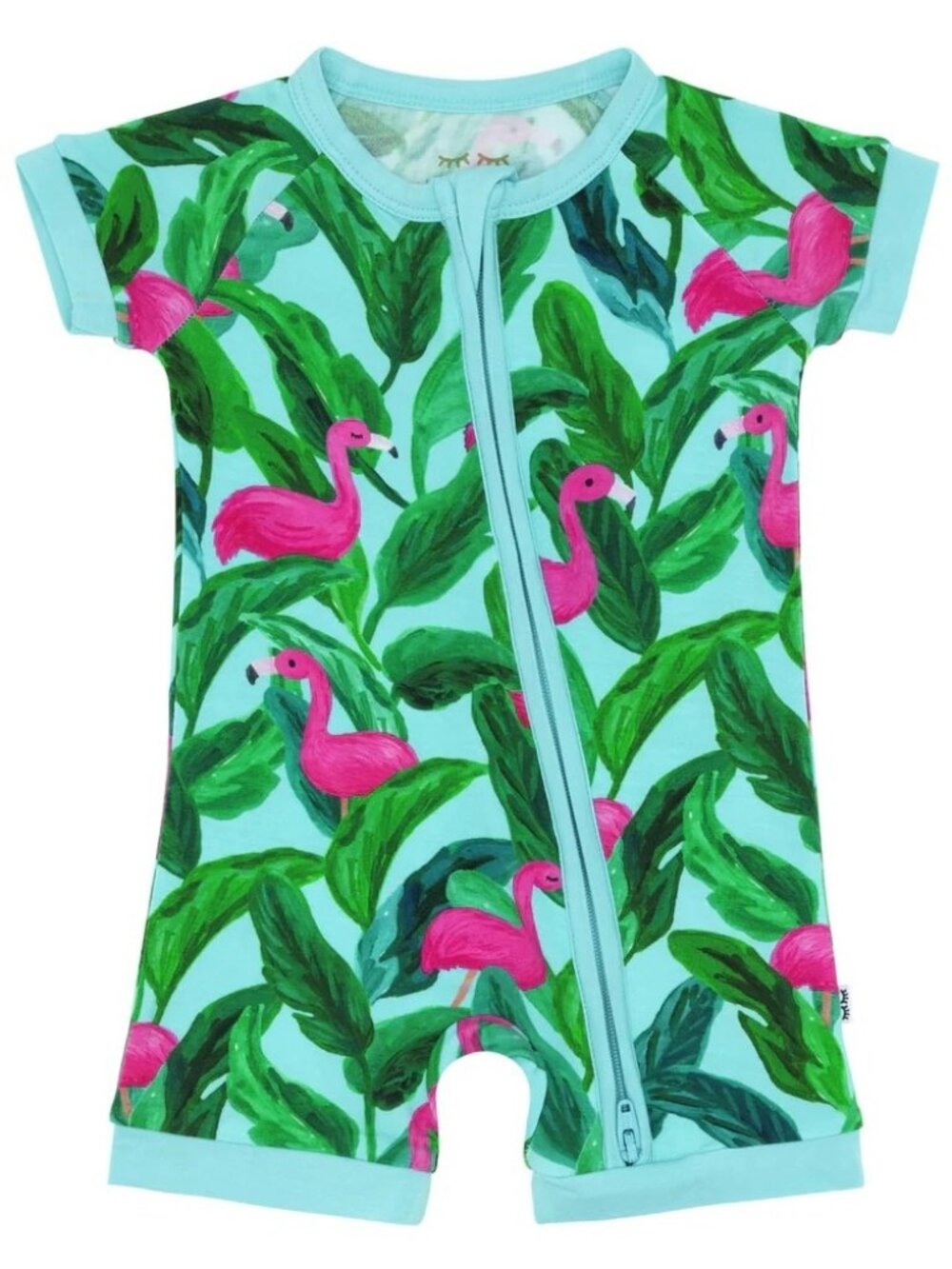 Little Sleepies Palm Springs Flamingo Shorty Zippy 6-12 Months